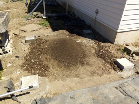 裏庭の整備をdiyでno4 固まる土 まさ王 使ってみました Futtutyの菜園ブログ 楽天ブログ